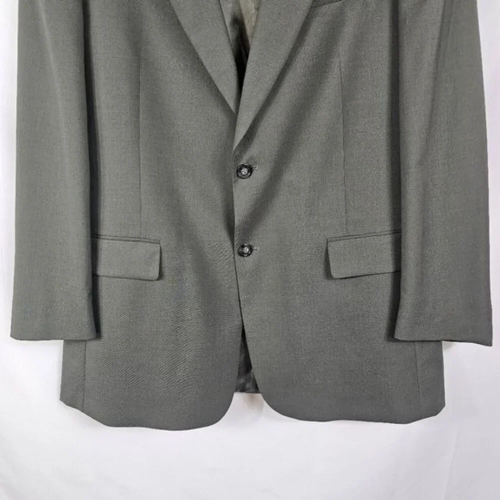 Vintage Brooks Brothers BrooksEase Wool Blazer‎ 43L Olive Old Money Ivy League